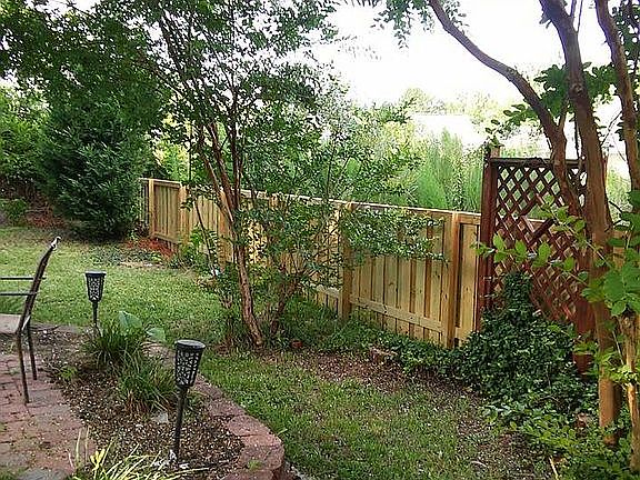 patio and side fence
