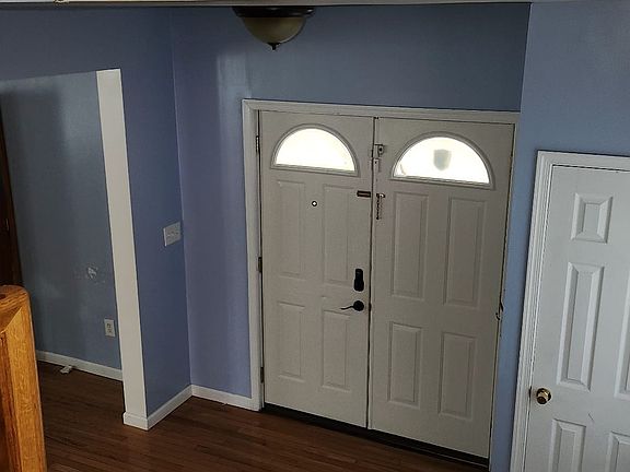 foyer view from the landing on the stairs