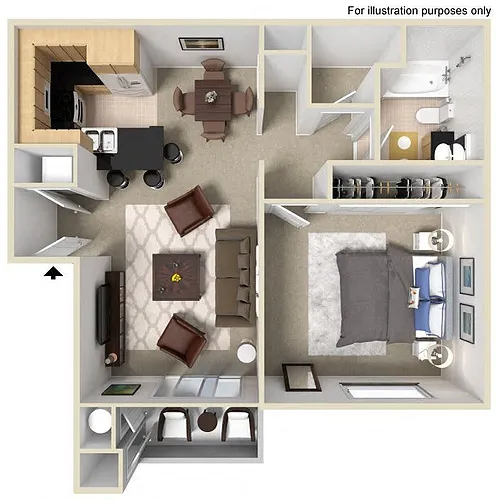 Floor plan 1X1