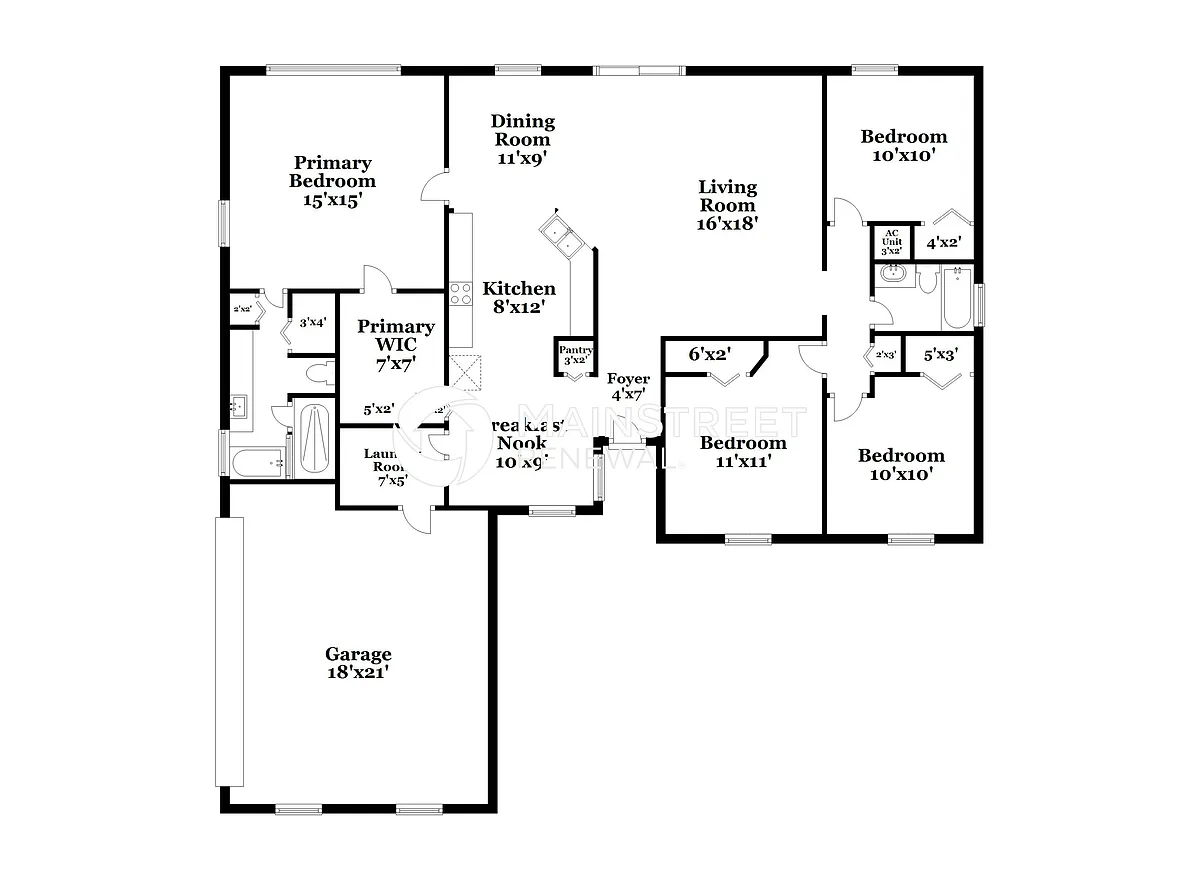 Floor Plan - 134 Brandy Chase Blvd