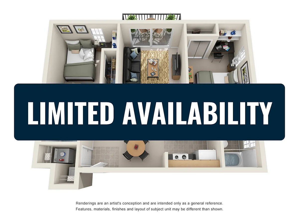 Floor plan 2 Bedroom 2 Bathroom