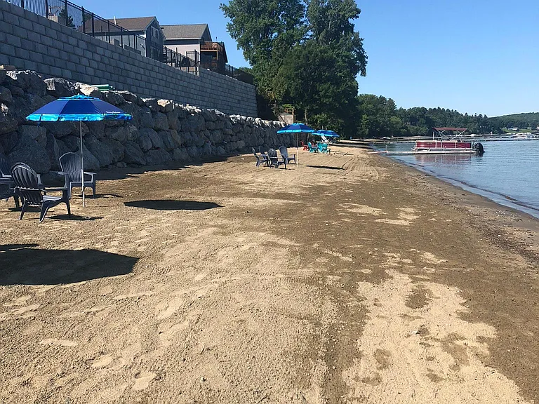 Private beach