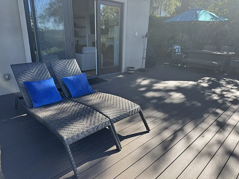 Back porch relax and access to living room and kitchen