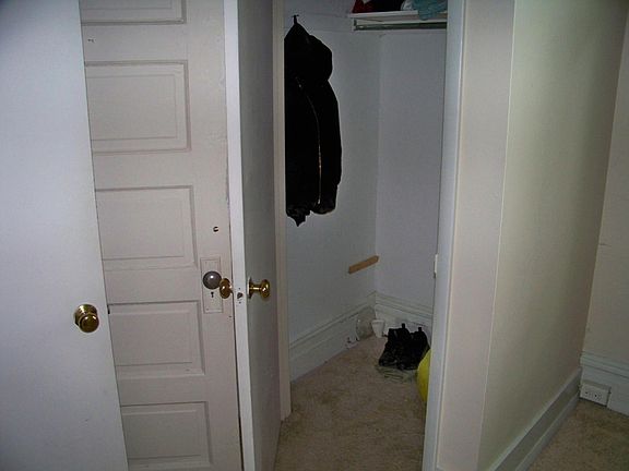 two closets in one of the bedrooms