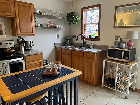 Kitchen with current residents