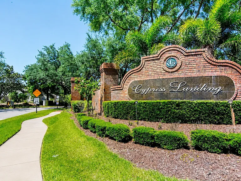 Welcome to Cypress Landing Front Entrance to Community