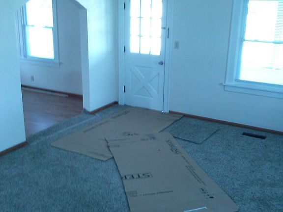 Large living room new carpet