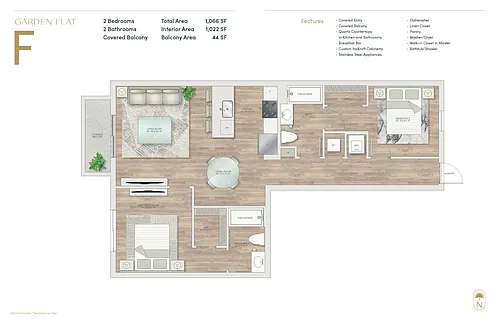 Floor plan Garden Flat F