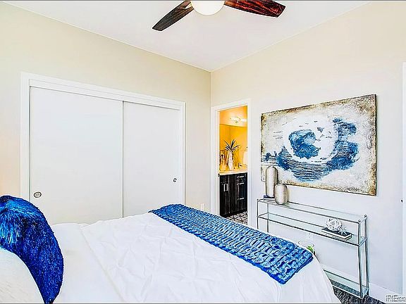 Experience modern elegance in this beautifully designed bedroom with direct bathroom access.