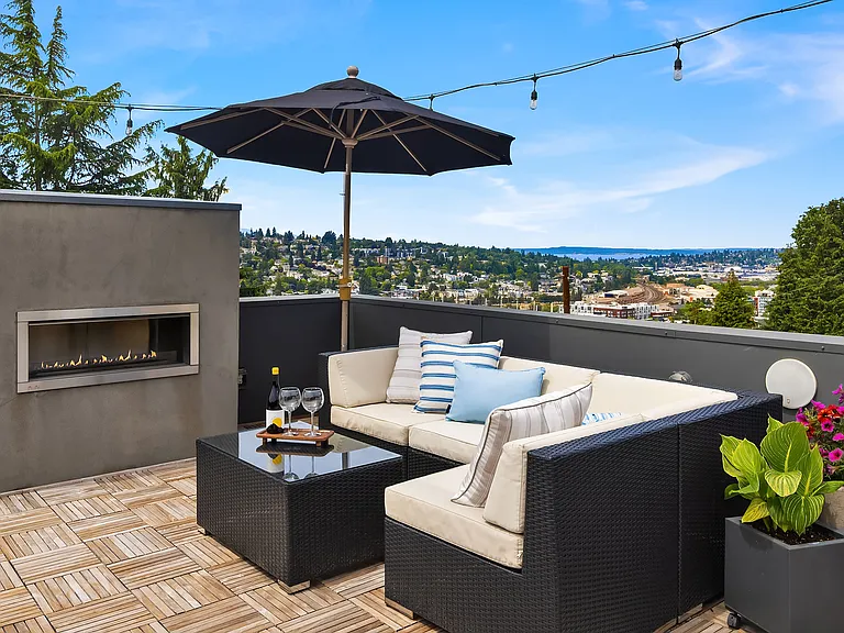 Rooftop view.