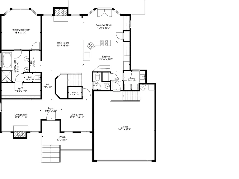 The loft in the garage is not reflected here