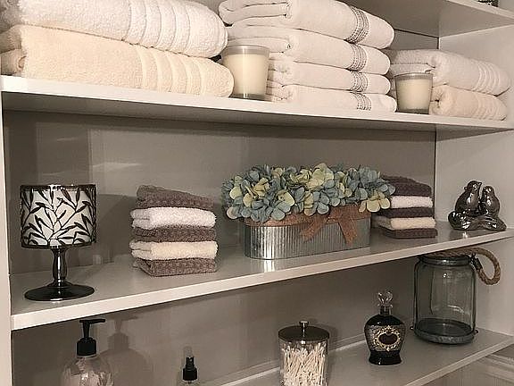 Bathroom 1 ; Shelves & Wainscoting