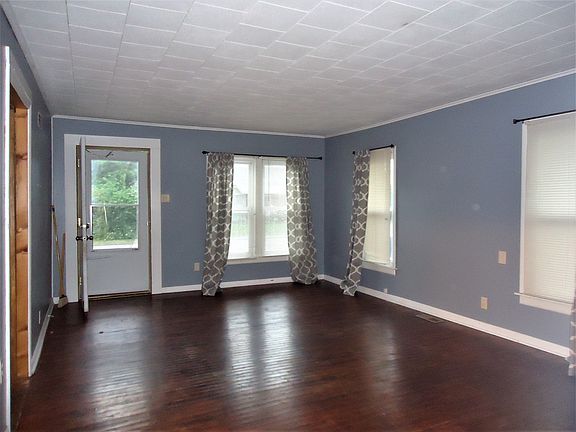 Large living room with hardwood floor