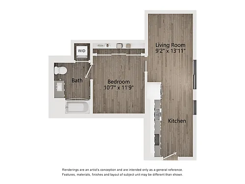 Floor plan 1 BR TYPE C