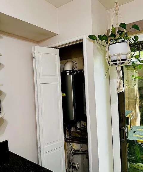 Enjoy the convenience and efficiency of an on-demand tankless water heater, providing endless hot water whenever you need it. This energy-saving feature not only enhances daily comfort but also helps reduce utility costs by heating water only when in use.