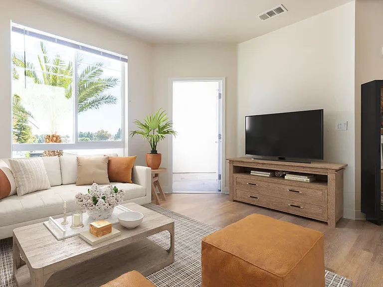 Living Room with Hard Surface Flooring