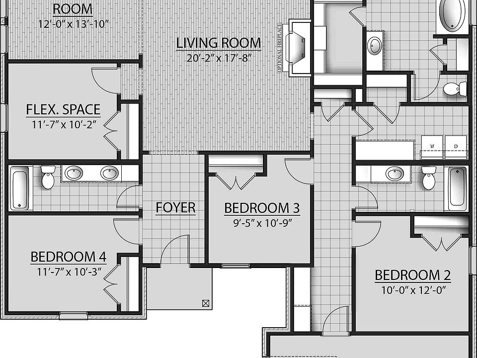 Harmand III A Plan, Fairhaven, Youngsville, LA 70592 Zillow