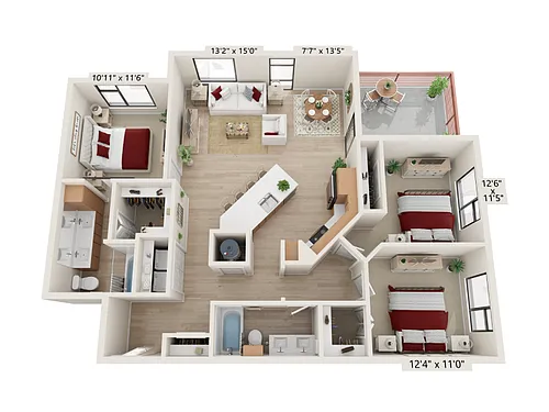 Floor plan C1a-1