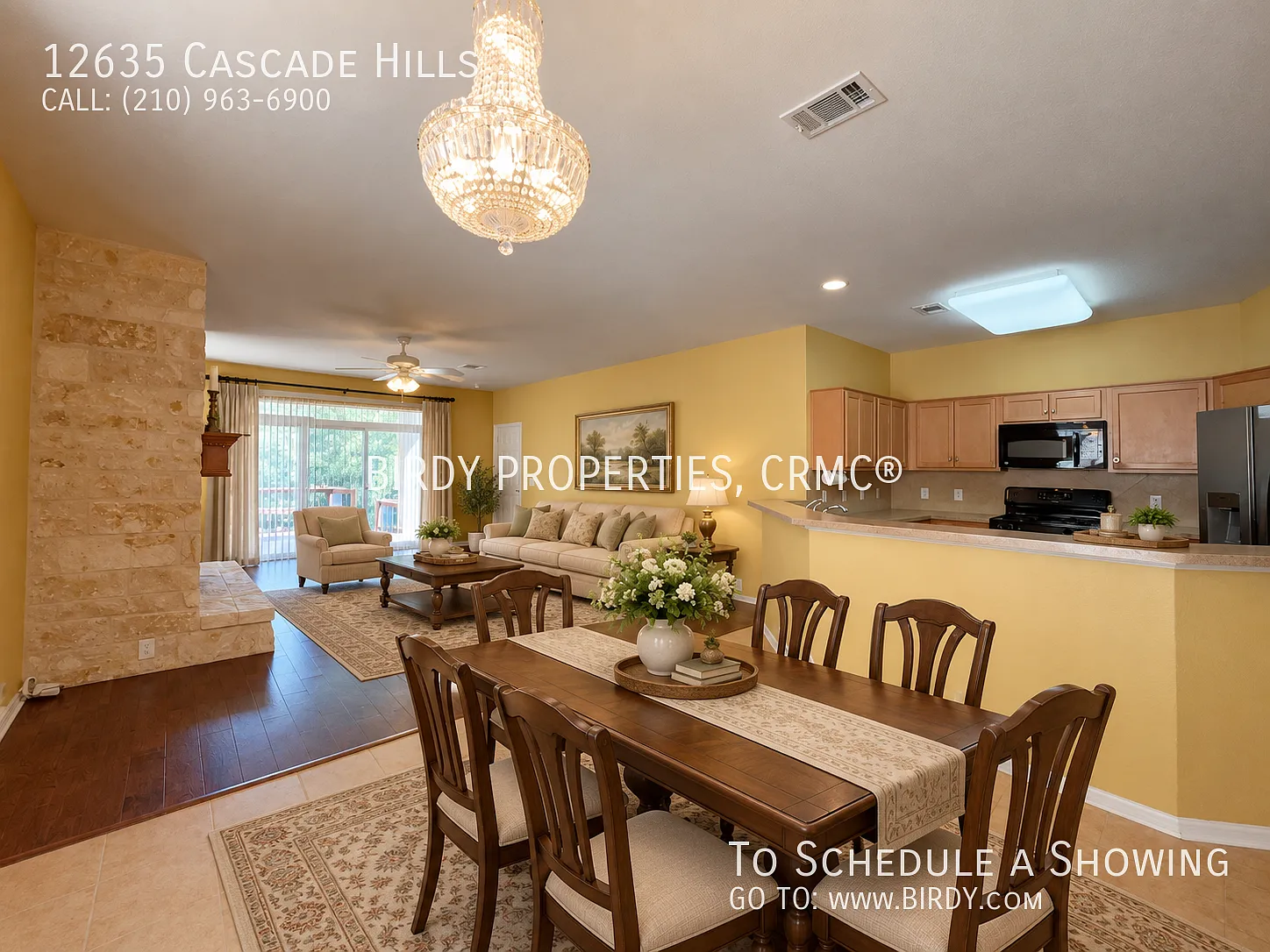 "Charming 3-Bedroom San Antonio Home with Cozy Fireplace & Spacious Living - 12635 Cascade Hills" — Photo 3
