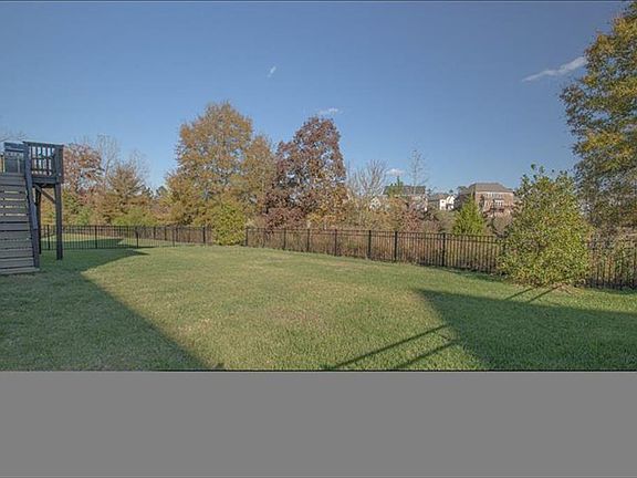 Fully fenced in backyard