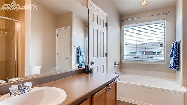 Master bedroom bath with a separate shower