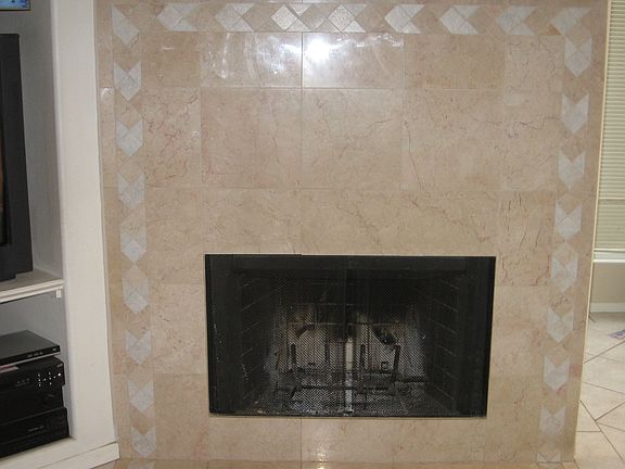 Custom Marble Fireplace