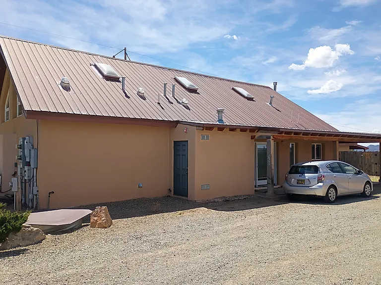 Your entrance and parking area.