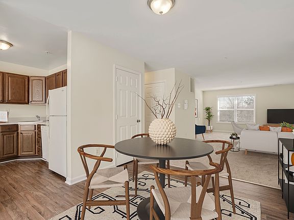 Model Townhome - Dining, Living, & Kitchen