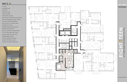 Floor plan 1BR BATH with Balcony