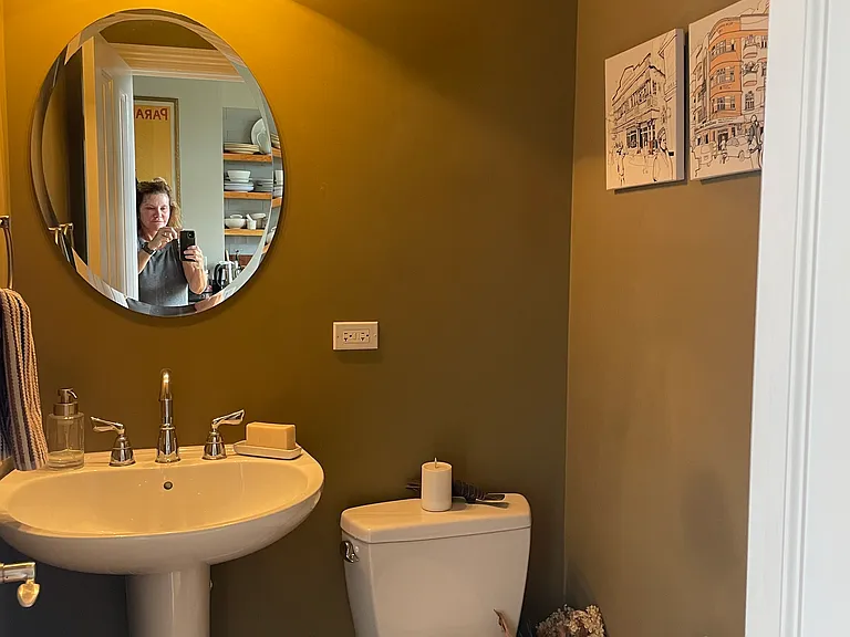 Main floor half bathroom