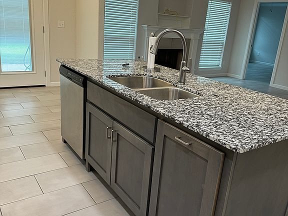 View from kitchen into living room