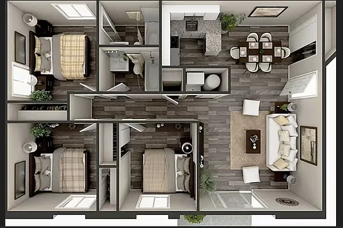Floor plan Woodruff