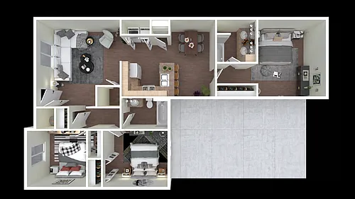 Floor plan 3 Bedroom 2 Bathroom