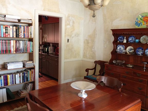 New plaster in dining room