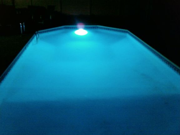 pool at night