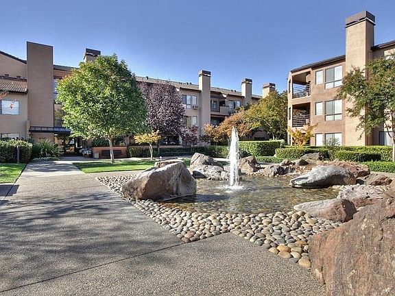 Garden with fountain