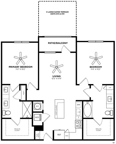 Floor plan B1-Cerise