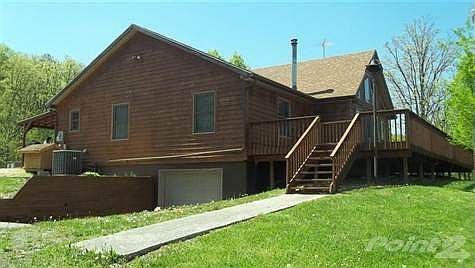 A closer view of the side of the home.