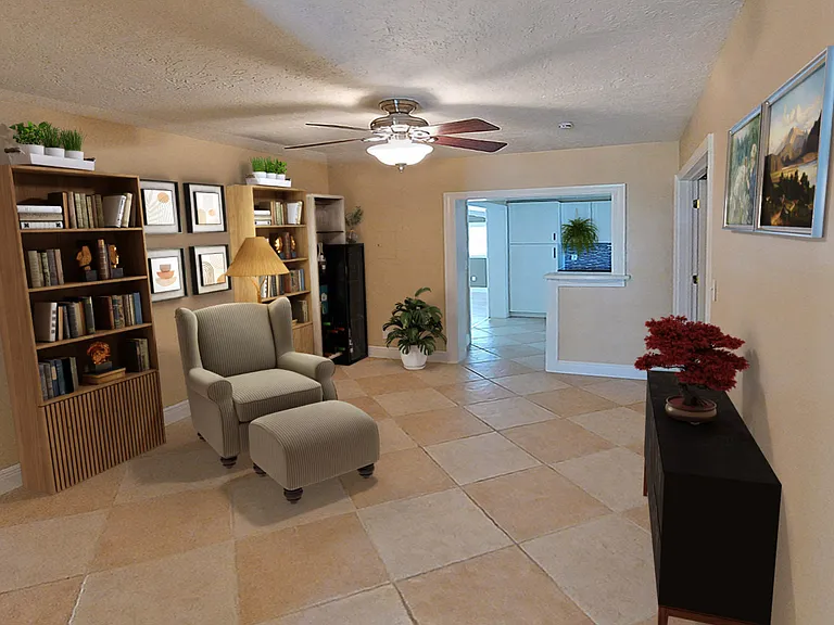 Bonus Rm - Library or Sitting Area - Staged