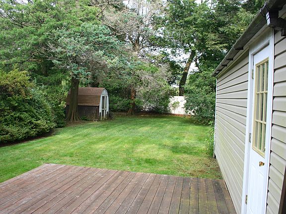 Deck, yard, and shed