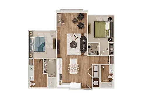 Floor plan 2A-D