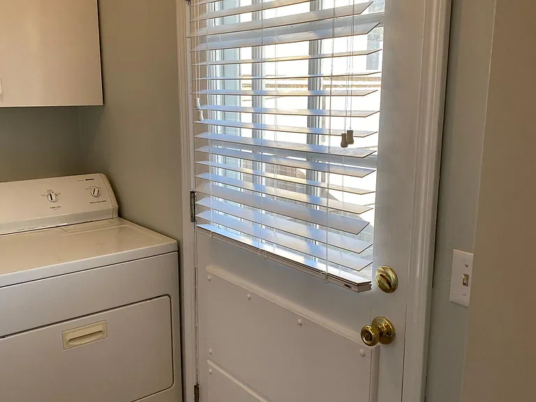 Laundry room and back door