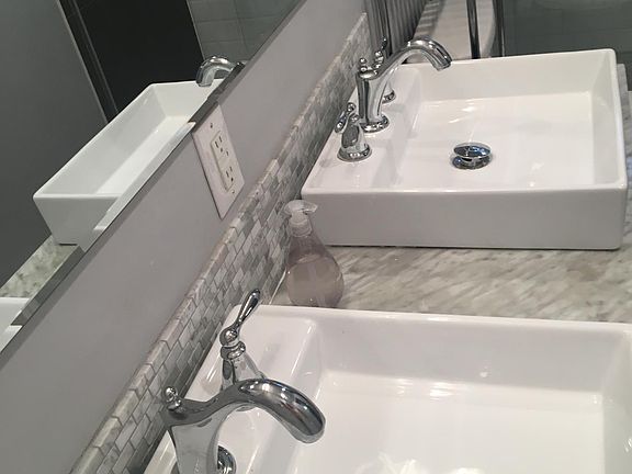 Master bathroom, dual vanity