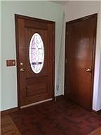 DOOR WITH ORNATE OVAL GLASS