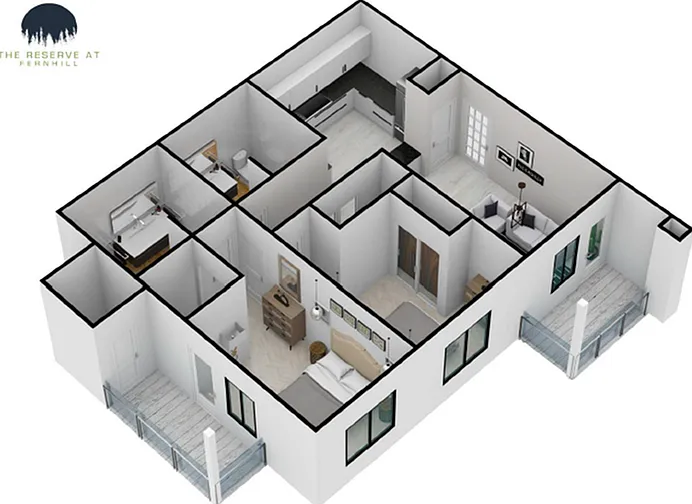 Two Bedroom Floor Plan Two Bedroom Floor Plan