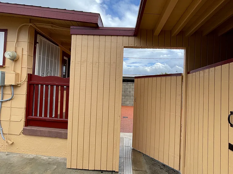 gate leading to the backyard