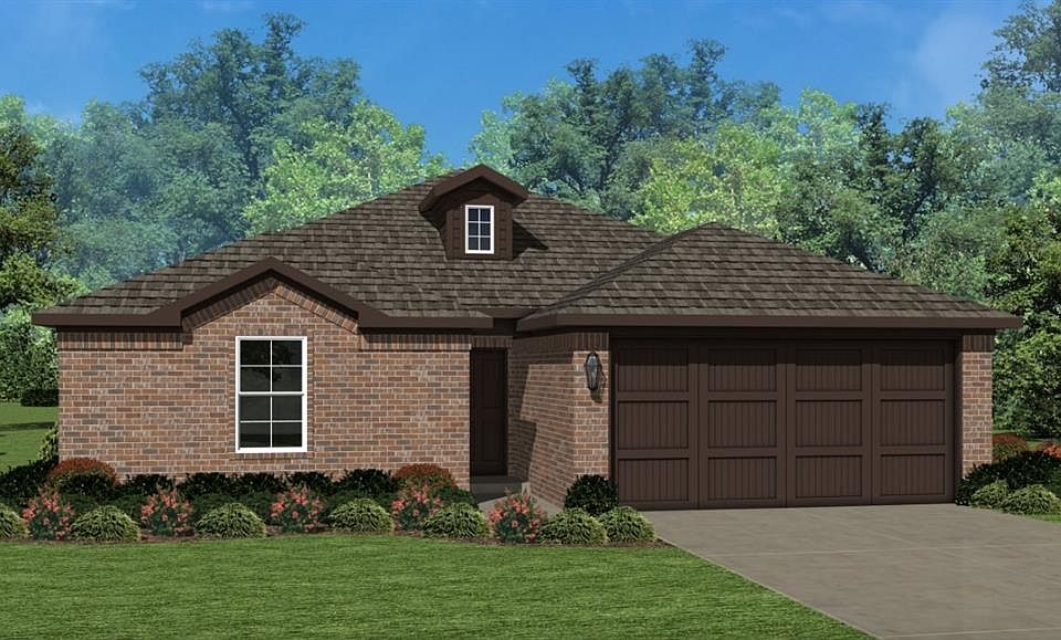 D.R. Horton's Express Homes Tupelo Floorplan Elevation A. All photos shown here may not depict the specified home & features included are for illustration purposes only