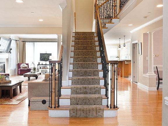 Foyer front steps.