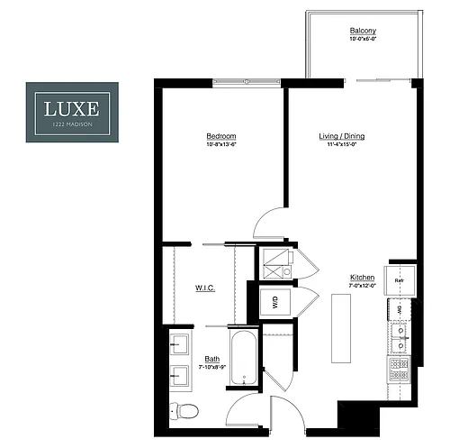 Floor plan 1B