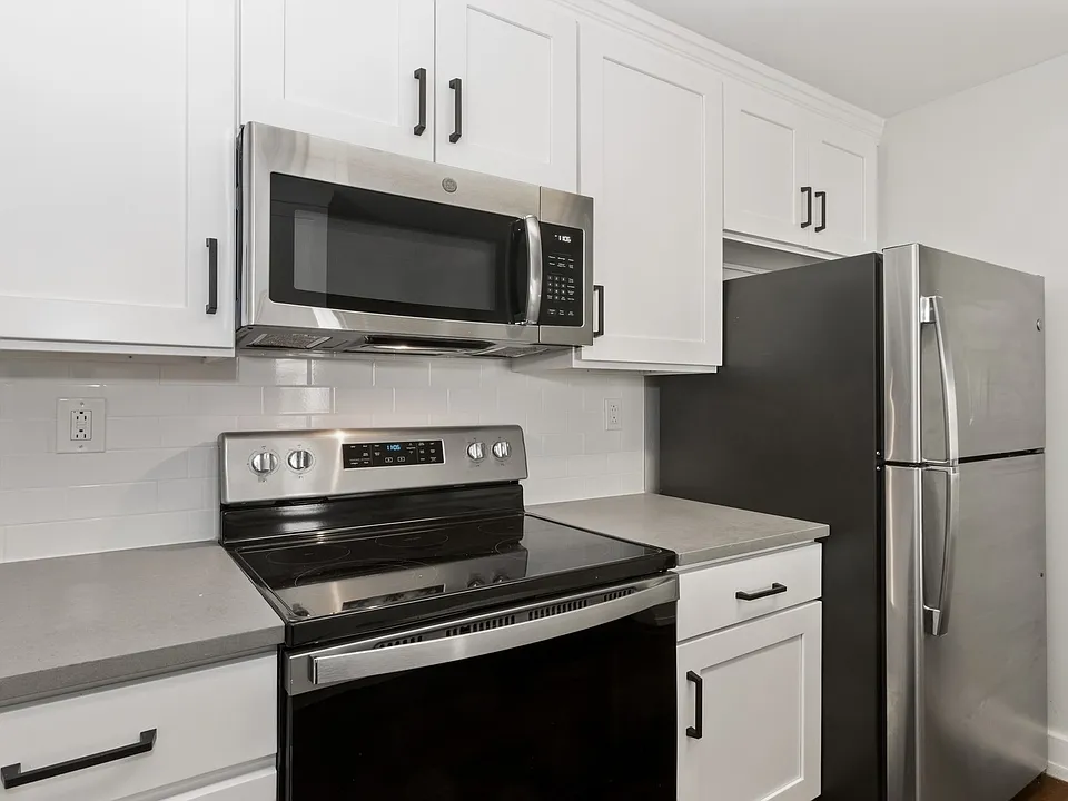 Modern kitchens with stainless steel appliances